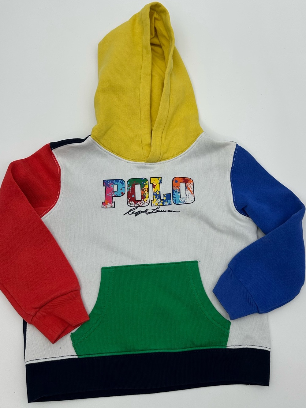 Polo Ralph Lauren Vintage look color block Hoodie size 6